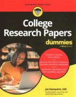 College Research Papers For Dummies - Joseph Giampalmi